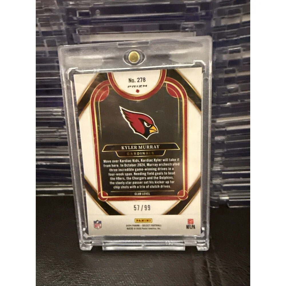2024 Panini Select Football Kyler Murray  Club Level Blue Prizm 57/99